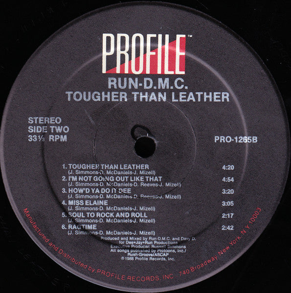 Run DMC ~ Tougher Than Leather (Vinyl) - Djungel & Jazz