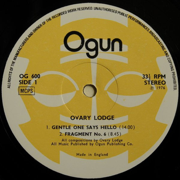 Ovary Lodge ~ Ovary Lodge (Vinyl) - Djungel & Jazz