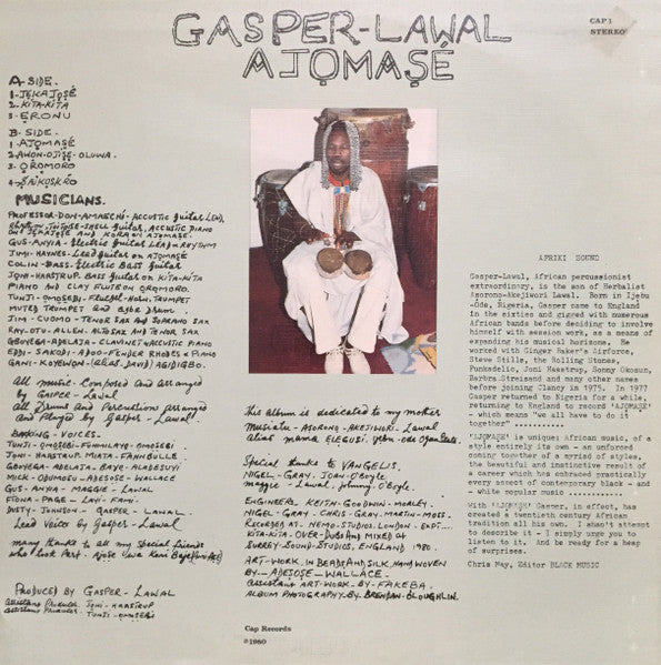 Gaspar Lawal : Ajomasé (LP, Album)