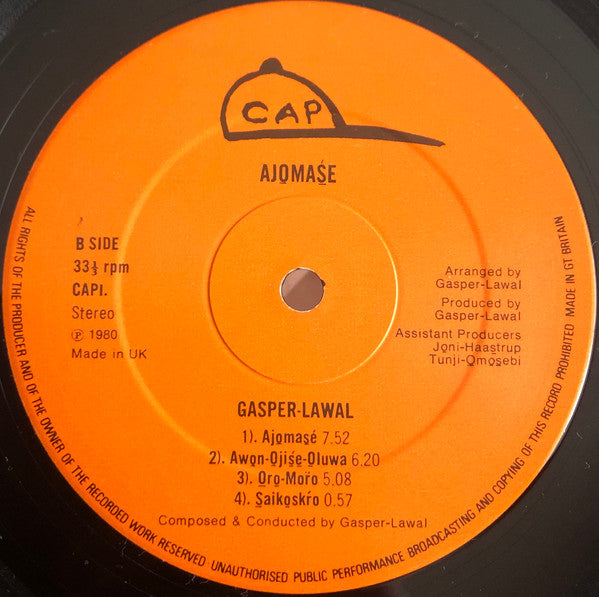 Gaspar Lawal : Ajomasé (LP, Album)