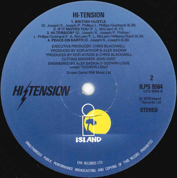 Hi-Tension ~ Hi-Tension (Vinyl) - Djungel & Jazz
