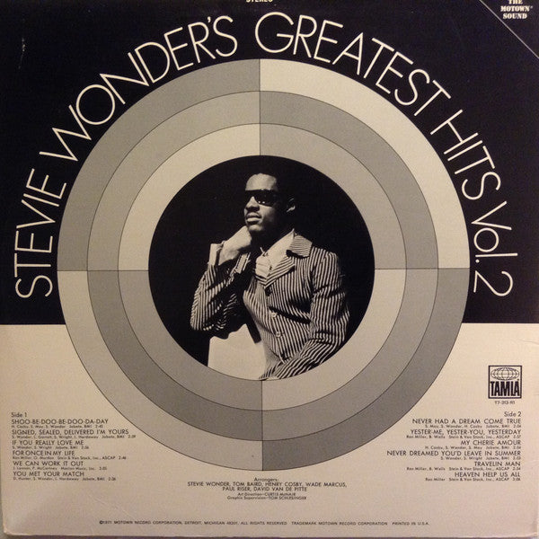 Stevie Wonder : Stevie Wonder's Greatest Hits Vol. 2 (LP, Comp, Mon)