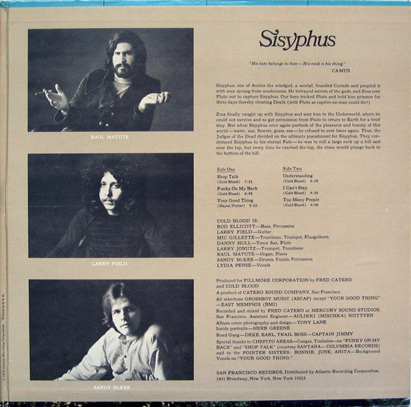 Cold Blood ~ Sisyphus (Vinyl) - Djungel & Jazz