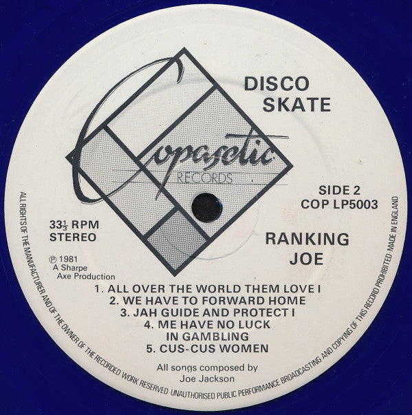 Ranking Joe : Disco Skate (LP, Album, Blu)
