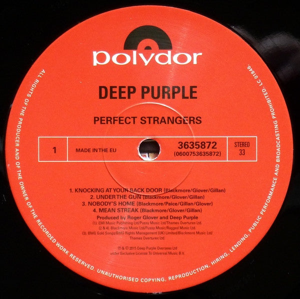 Deep Purple ~ Perfect Strangers (Vinyl) - Djungel & Jazz