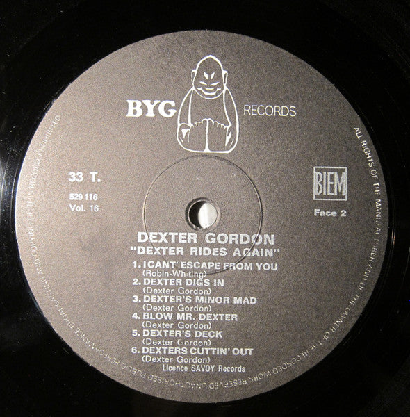 Dexter Gordon ~ Dexter Rides Again (Vinyl) - Djungel & Jazz