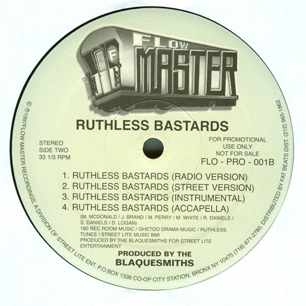 Ruthless Bastards ~ Murder We Wrote / Ruthless Bastards (Vinyl) - Djungel & Jazz