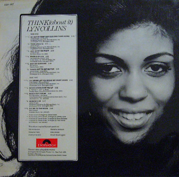 Lyn Collins ~ Think (About It) (Vinyl) - Djungel & Jazz