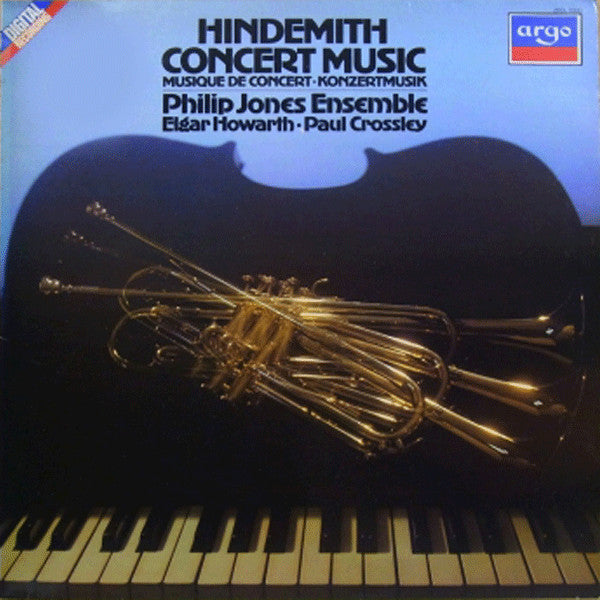 Hindemith - Philip Jones Ensemble, Elgar Howarth, Paul Crossley  ~ Concert Music / Musique De Concert / Konzertmusik (Vinyl) - Djungel & Jazz