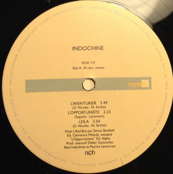 Indochine ~ L'Aventurier (Vinyl) - Djungel & Jazz