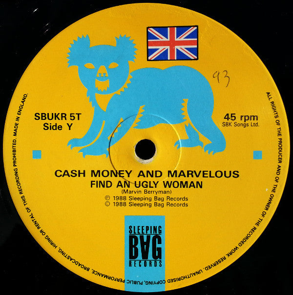 Cash Money & Marvelous ~ The Mighty Hard Rocker (Remix) (Vinyl) - Djungel & Jazz