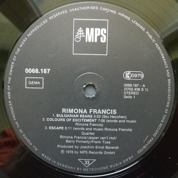 Rimona Francis : Rimona Francis (LP, Album)