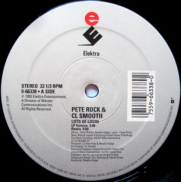 Pete Rock & C.L. Smooth ~ Lots Of Lovin (Vinyl) - Djungel & Jazz
