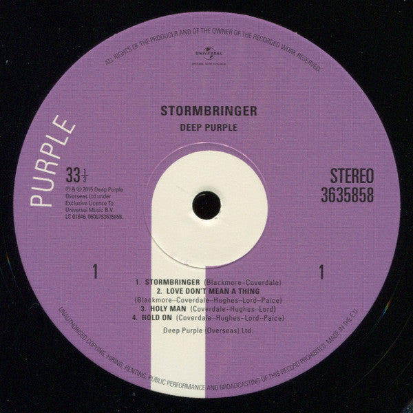 Deep Purple ~ Stormbringer (Vinyl) - Djungel & Jazz