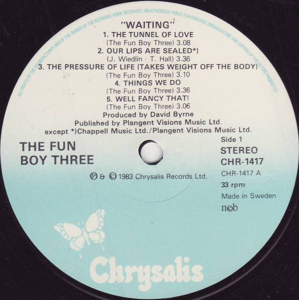 Fun Boy Three : Waiting (LP, Album)