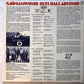 Various : Sjömansvisor Och Rallarvisor (LP, Album, Mono)