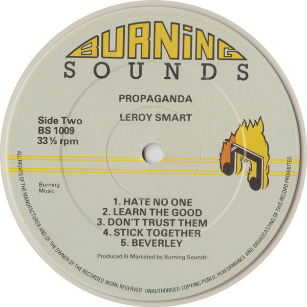 Leroy Smart : Propaganda (LP, Album, Cle)