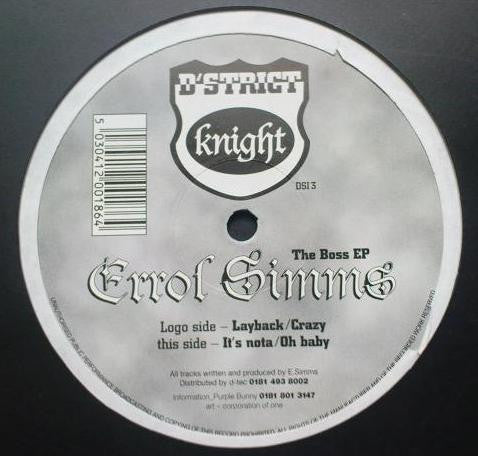 Errol Simms : The Boss EP (12", EP)