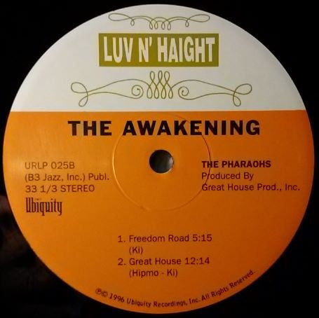 The Pharaohs  ~ Awakening (Vinyl) - Djungel & Jazz