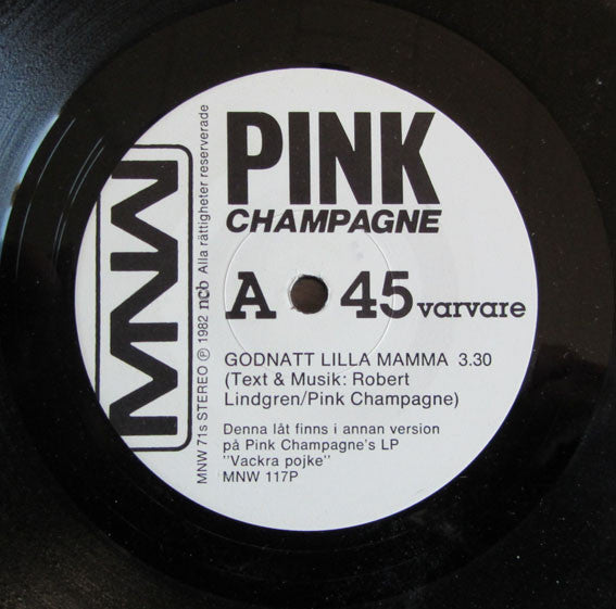 Pink Champagne ~ Godnatt Lilla Mamma (Vinyl) - Djungel & Jazz
