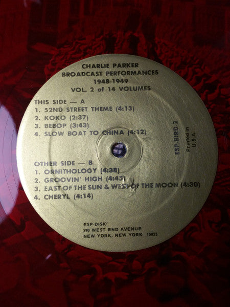 Charlie Parker ~ Broadcast Performances Vol. 2 (Vinyl) - Djungel & Jazz