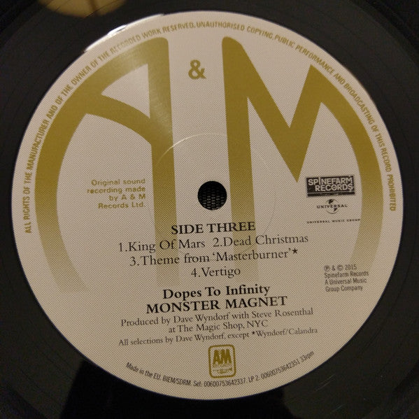 Monster Magnet : Dopes To Infinity (2xLP, Album, RE, RM)