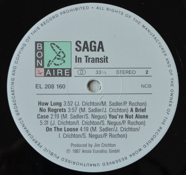 Saga (3) : In Transit (LP, Album, RE)