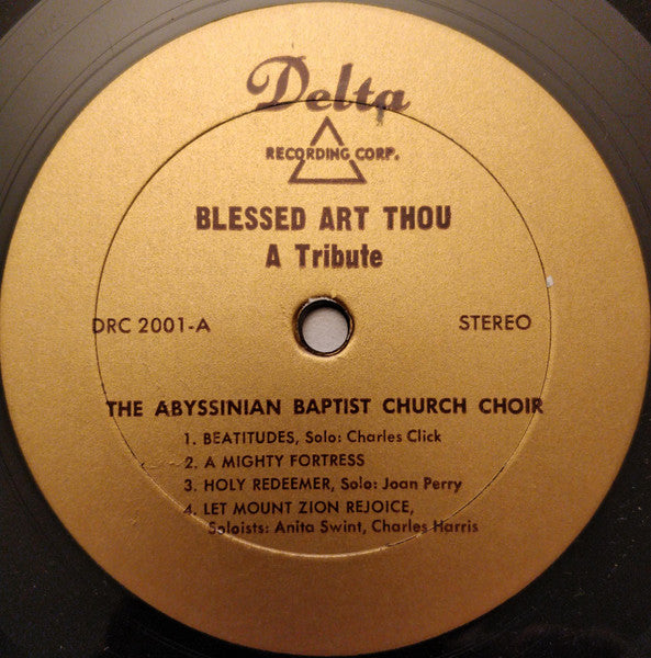 The Abyssinian Baptist Church Choir : Blessed Art Thou (A Tribute) (LP, Album)