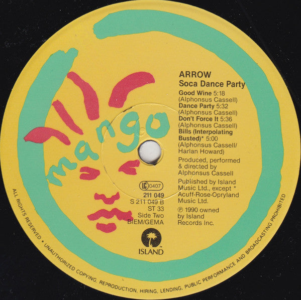 Arrow (2) : Soca Dance Party (LP, Album)