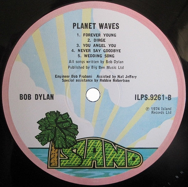 Bob Dylan ~ Planet Waves (Vinyl) - Djungel & Jazz