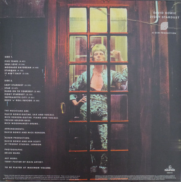 David Bowie ~ The Rise And Fall Of Ziggy Stardust And The Spiders From Mars (Vinyl) - Djungel & Jazz