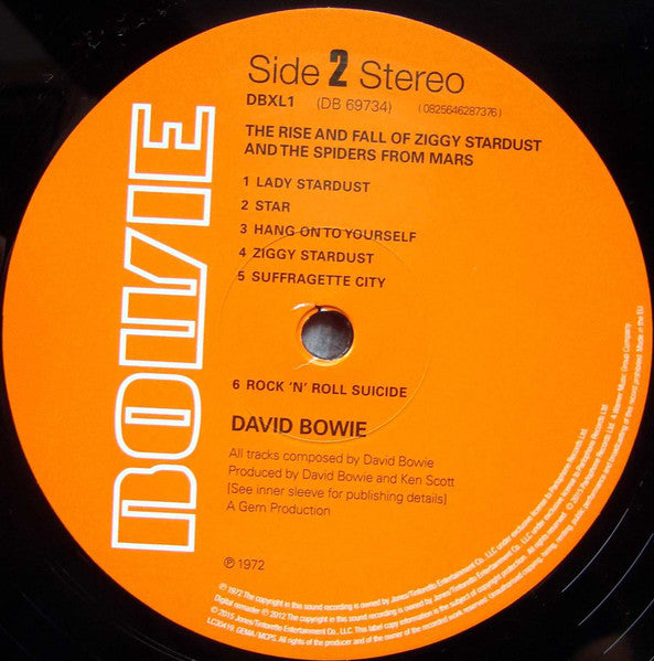 David Bowie ~ The Rise And Fall Of Ziggy Stardust And The Spiders From Mars (Vinyl) - Djungel & Jazz