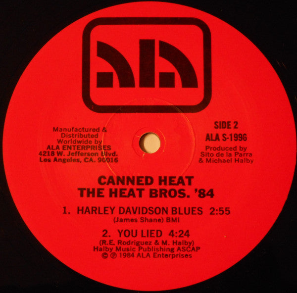 Canned Heat : The Heat Bros. '84 (12", EP)