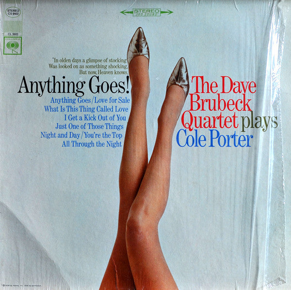 The Dave Brubeck Quartet ~ Anything Goes! The Dave Brubeck Quartet Plays Cole Porter (Vinyl) - Djungel & Jazz