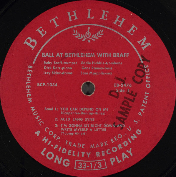 Ruby Braff ~ Ball At Bethlehem With Braff (Vinyl) - Djungel & Jazz