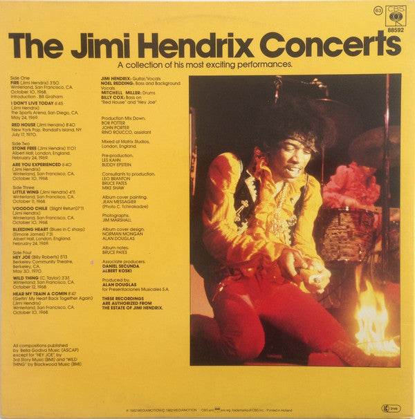 Jimi Hendrix ~ The Jimi Hendrix Concerts (Vinyl) - Djungel & Jazz