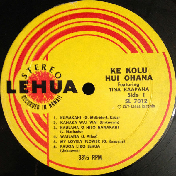 Hui Ohana Featuring Tina Kaapana ~ Ke Kolu (Vinyl) - Djungel & Jazz