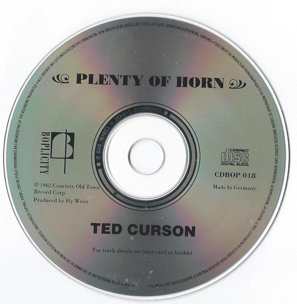 Ted Curson ~ Plenty Of Horn (Vinyl) - Djungel & Jazz