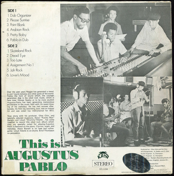 Augustus Pablo : This Is Augustus Pablo (LP, Album, RP)