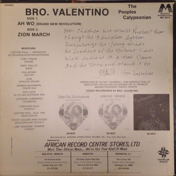 Brother Valentino : Brand New Revolution (12")