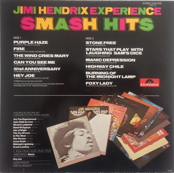Jimi Hendrix Experience ~ Smash Hits (Vinyl) - Djungel & Jazz