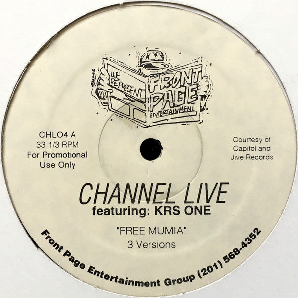 Channel Live Featuring KRS-One ~ Free Mumia (Vinyl) - Djungel & Jazz