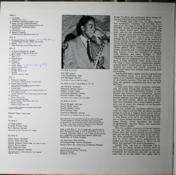 Wardell Gray ~ Central Avenue (Vinyl) - Djungel & Jazz