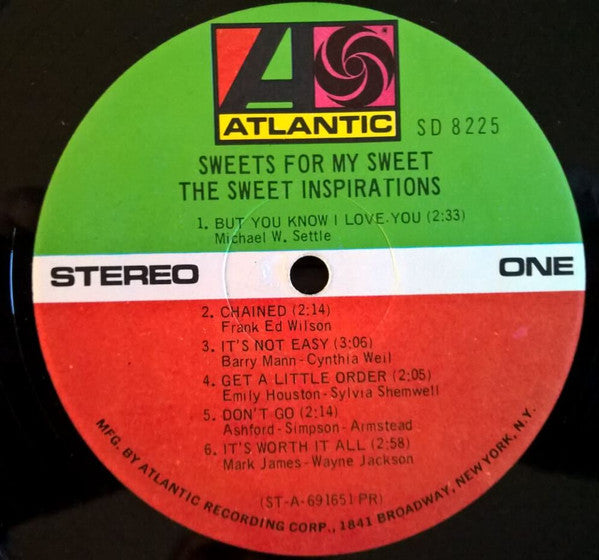 The Sweet Inspirations ~ Sweets For My Sweet (Vinyl) - Djungel & Jazz