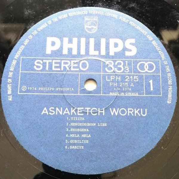 Asnakech Worku ~ Krar Songs (Vinyl) - Djungel & Jazz