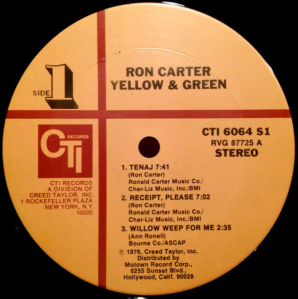 Ron Carter ~ Yellow & Green (Vinyl) - Djungel & Jazz