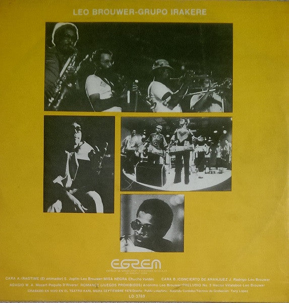Leo Brouwer, Irakere ~ Leo Brower - Irakere (Vinyl) - Djungel & Jazz