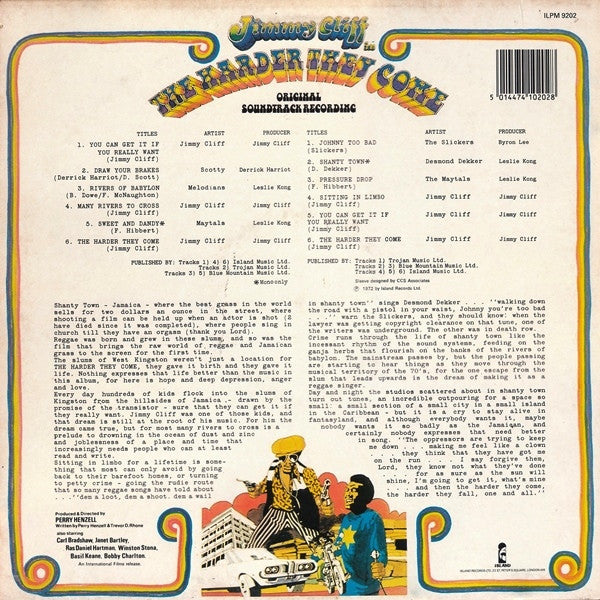 Various ~ The Harder They Come (Original Soundtrack Recording) (Vinyl) - Djungel & Jazz