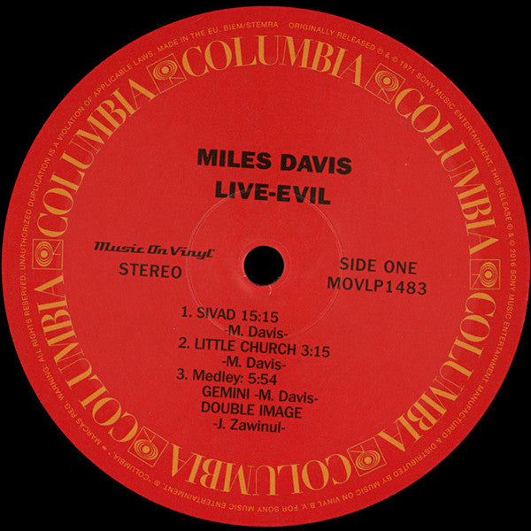 Miles Davis ~ Live-Evil (Vinyl) - Djungel & Jazz