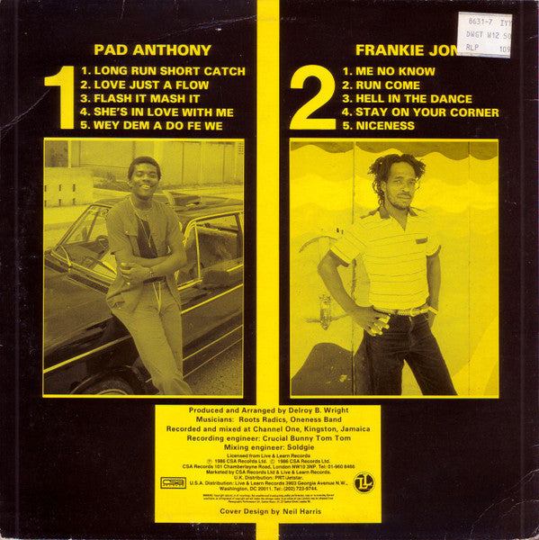 Pad Anthony & Frankie Jones (2) : Hell In The Dance (LP, Album)